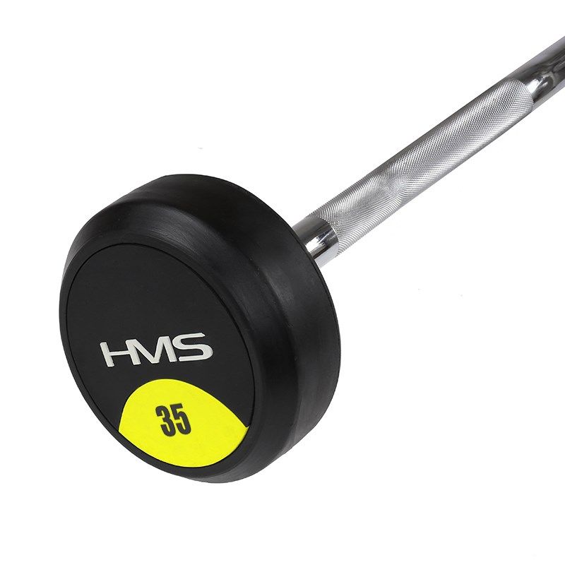 Guma dengta lenkta štanga HMS GSL35 35 kg - Image 3