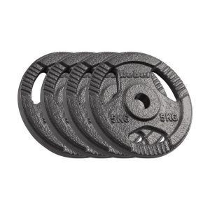 Ketaus diskų su rankenomis rinkinys Rebel Active 4 x 5 kg