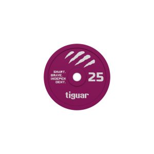 Spalvotas guminis bamperinis diskas Tiguar 25 kg