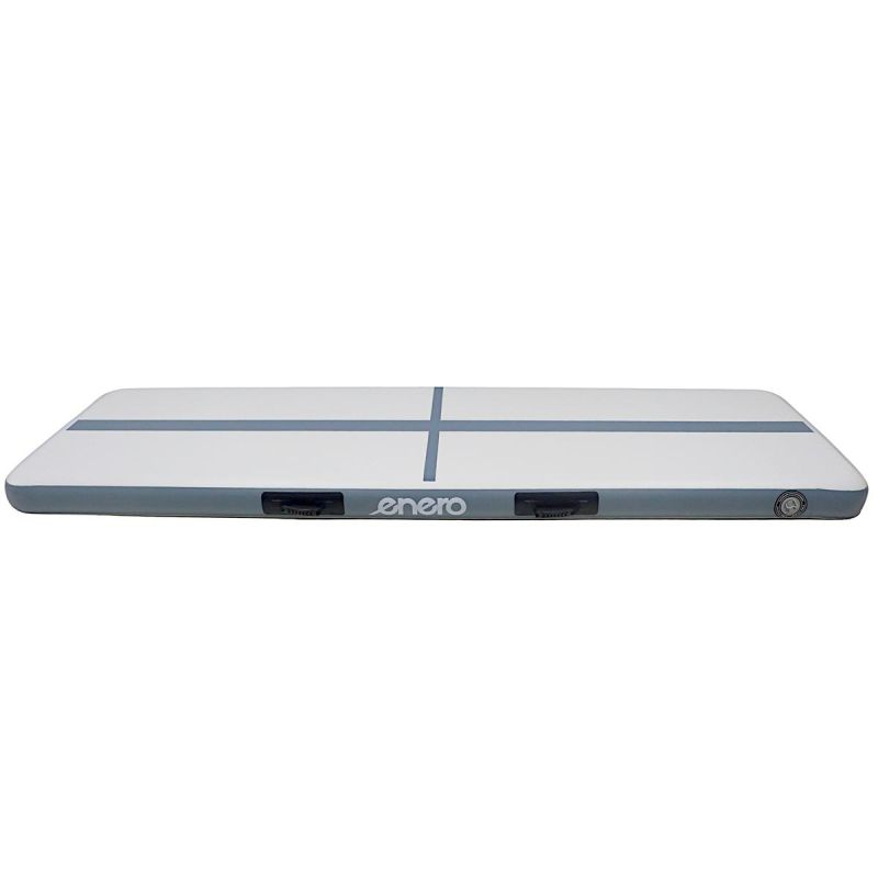 Pripučiamas gimnastikos takelis Enero Air Track 300 × 100 × 15 cm su elektrine pompa, pilkas - Image 3