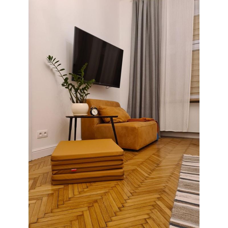 Sulankstomas gimnastikos čiužinys Benchk 180 cm, rudas - Image 4