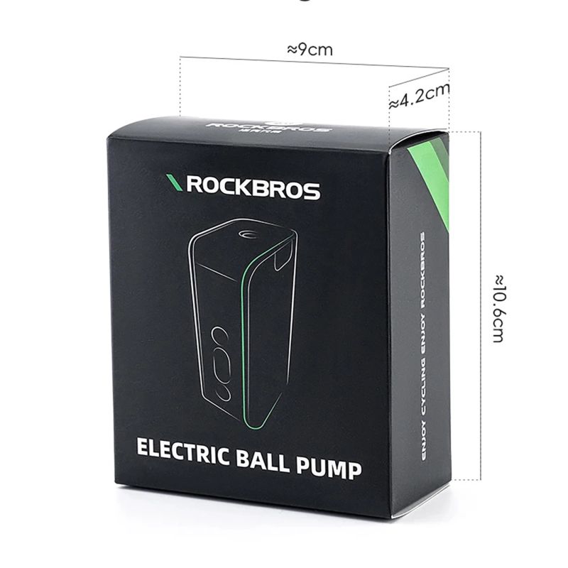 Elektrinė pompa kamuoliams Rockbros su ekranu - Image 4