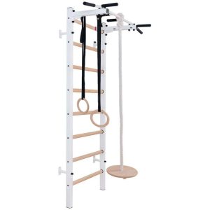 Gimnastikos sienelė su mediniu skersiniu ir priedais Benchk 221W A204