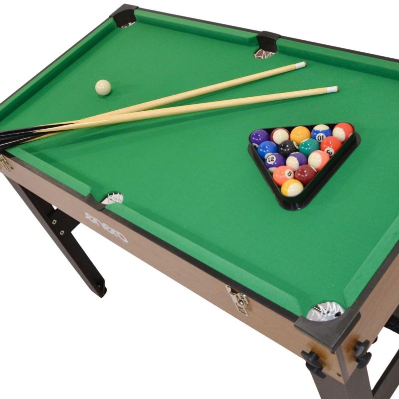 Medinis žaidimų stalas 3in1 Enero (stalo futbolas, biliardas, oro ritulys) - Image 4
