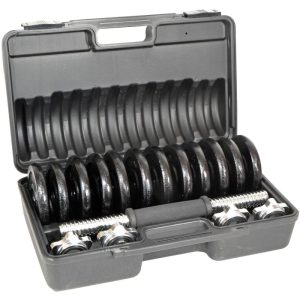 Ketaus hantelių rinkinys lagamine Enero Fit 15 kg (2 x 7