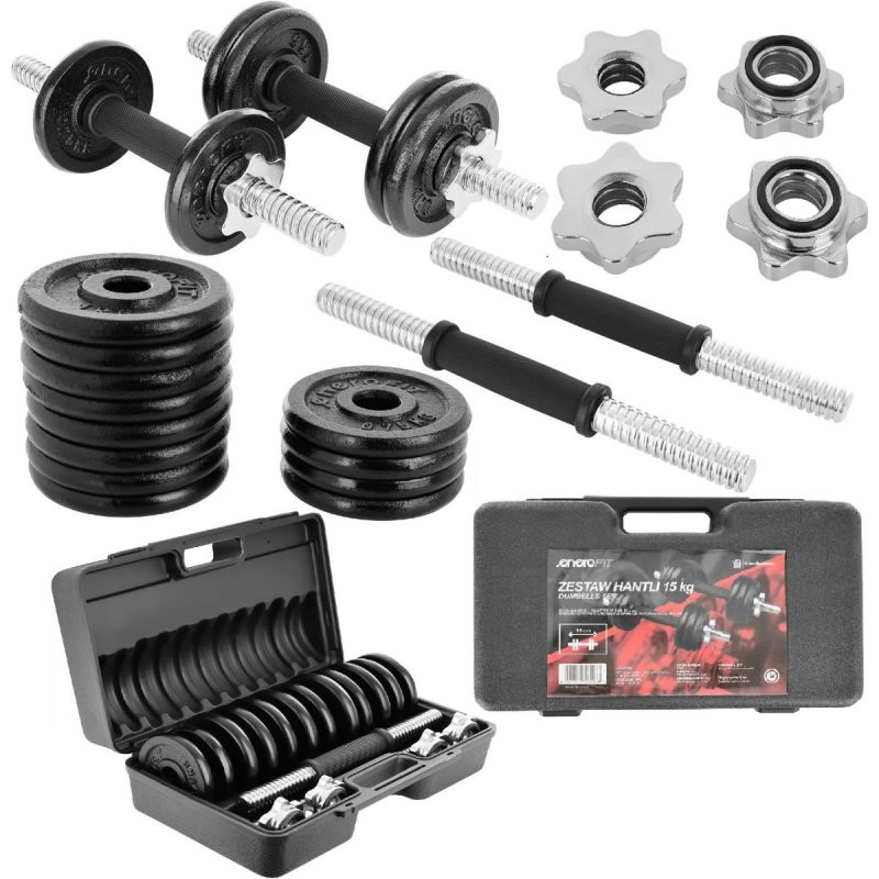 Ketaus hantelių rinkinys lagamine Enero Fit 15 kg (2 x 7,5 kg) - Image 3