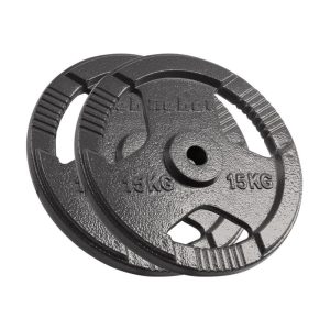 Ketaus diskų su rankenomis rinkinys Rebel Active 2 x 15 kg