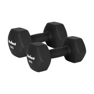 Neopreniniai HEX hanteliai Rebel Active 2 x 10 kg