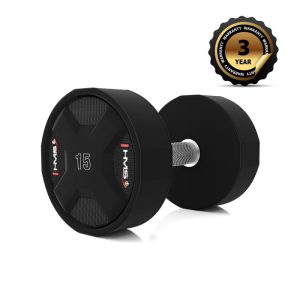 Poliuretaninis hantelis HMS HPC 15 kg